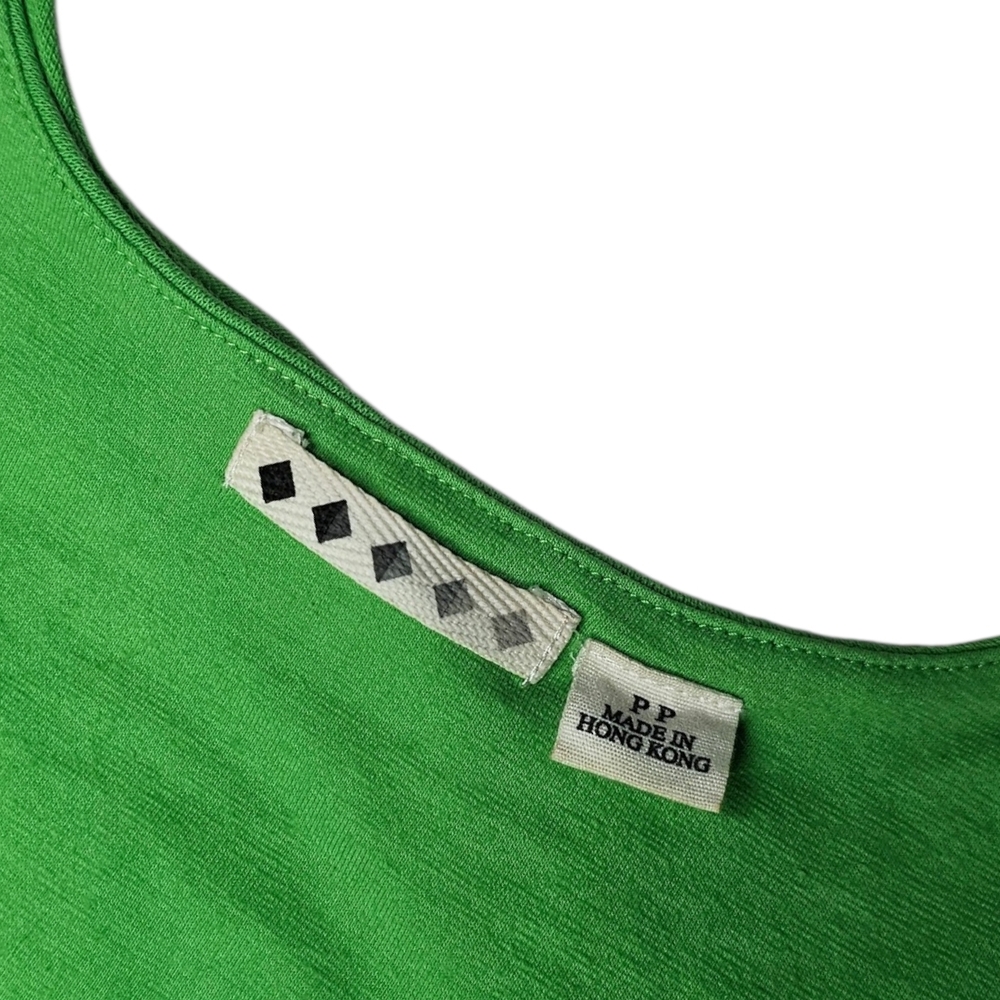 Vintage 90s Y2K Lime Green Tank Top - Size PP - Picture 4 of 6